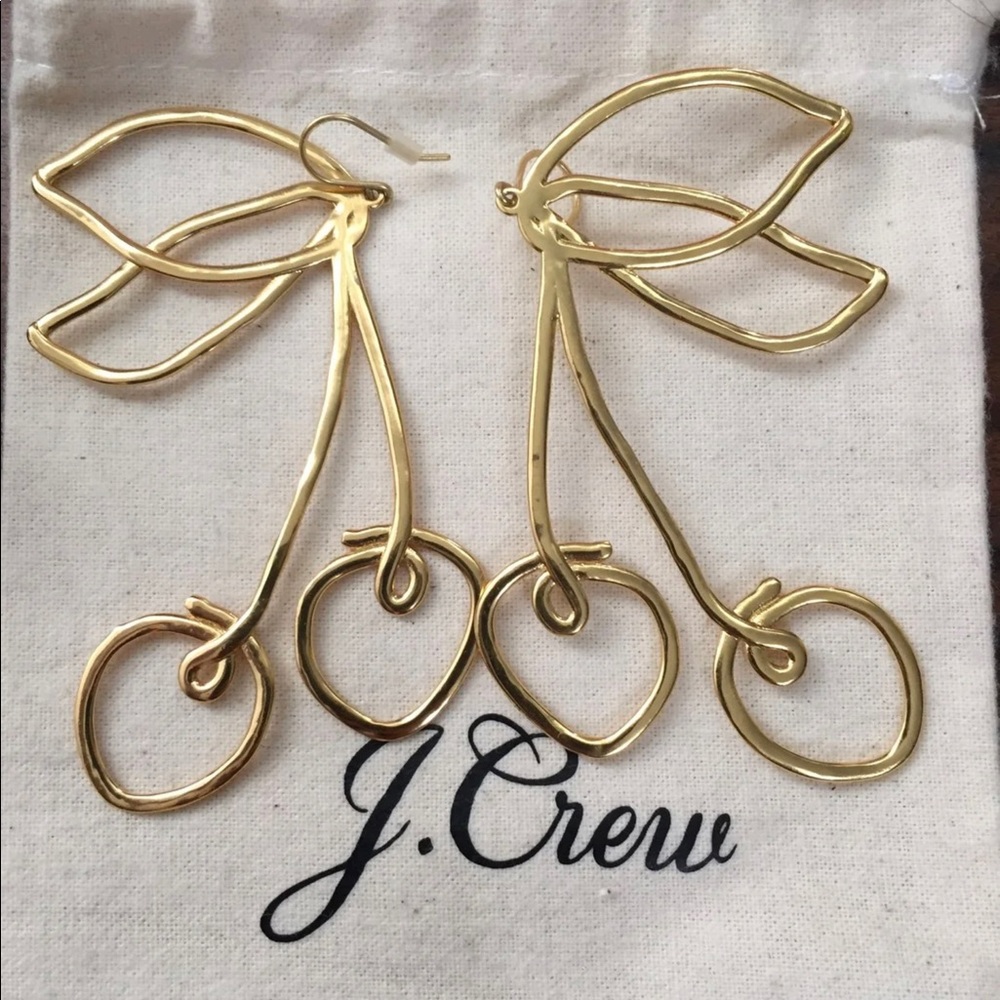 J.Crew Cherry earrings